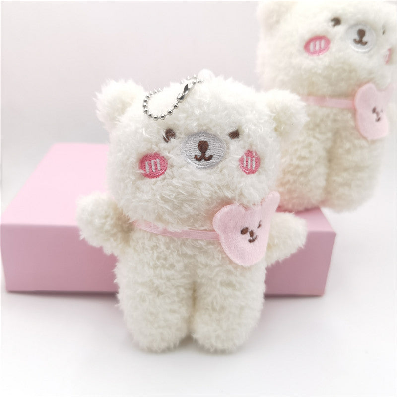 Cute Net Red Cute Bear Pendant Smiley Bear Plush Toy Doll Key Chain Bag Pendant