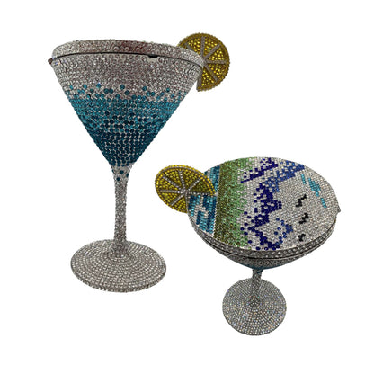 Cocktail Tall Cup Diamond studded Banquet Bag Handheld Women's Bag New