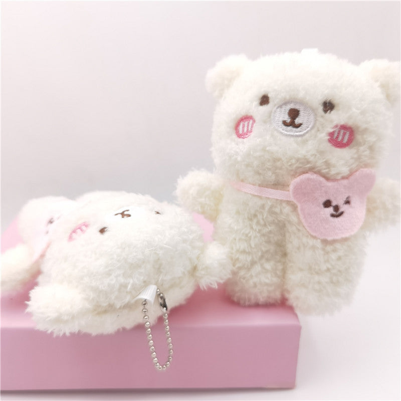 Cute Net Red Cute Bear Pendant Smiley Bear Plush Toy Doll Key Chain Bag Pendant