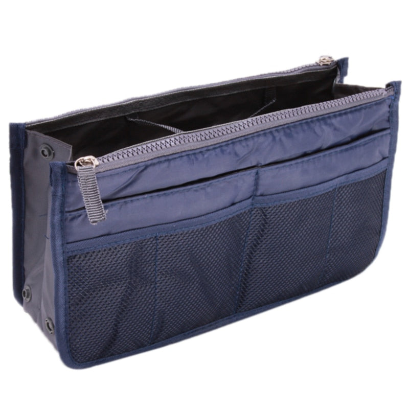 Organizer Insert Bag Women Nylon Travel Insert Organizer Handbag Purse Large liner Makeup Cosmetic Bag Cheap Female Tote Pouch