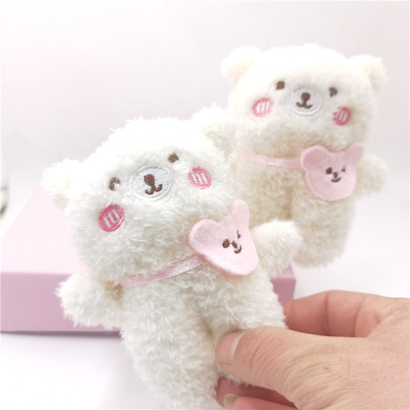 Cute Net Red Cute Bear Pendant Smiley Bear Plush Toy Doll Key Chain Bag Pendant