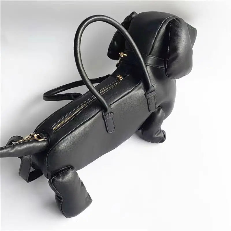 Cute Lovely Black Dog Handbag Luxury Famous  Bolsas Y2K Handbags For Women