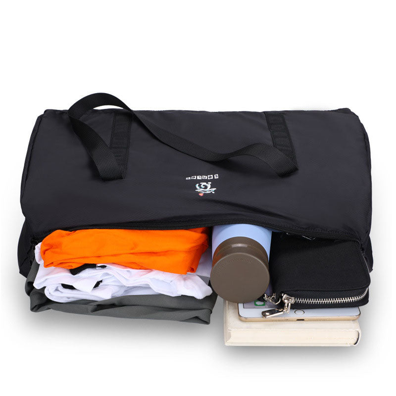 Large capacity folding one shoulder portable boarding storage bag can be set with trolley outdoor travel bag luggage storage bag