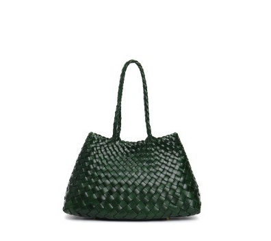 Trendy Retro Large Capacity Handbag Pure Handmade Woven Commuter  Shoulder bag