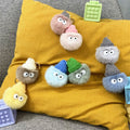 Net Red Ugly Cute Small Briquettes Key Chain Cute Cartoon Plush Bag Pendant Car Key Chain Mobile Phone Accessories