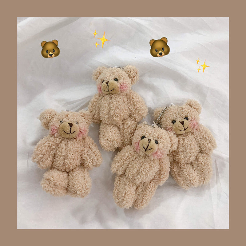 Cute Girl Cute Pendant Plush Doll Bear Doll Doll Bag Pendant Soft Cute Accessories Keychain