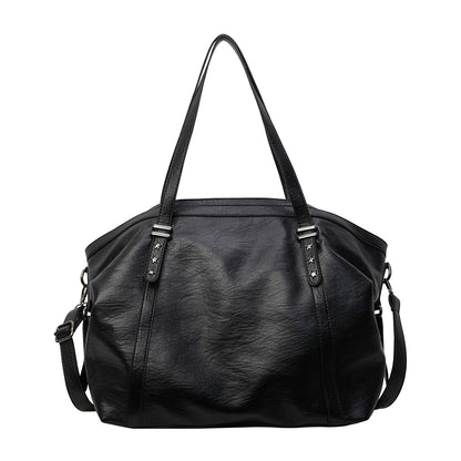 Single Shoulder Tote Bag, Large Capacity, Women's Soft Leather Vintage Commute Bag, Crossbody Bag for Women