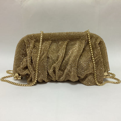 French style sparkling diamond cloud dumpling dinner party water diamond wrinkled chain clip crossbody handbag for women