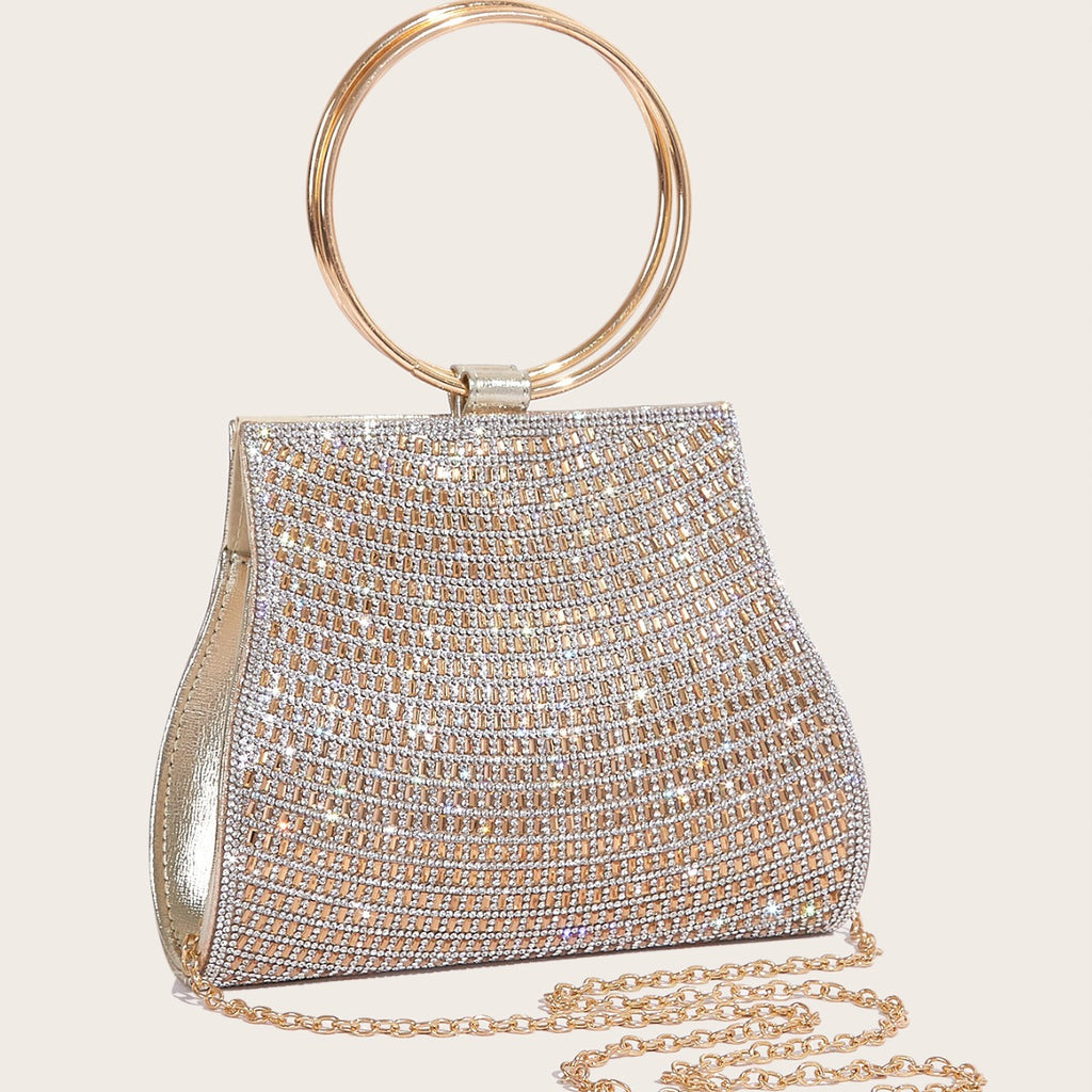 diamond/magnetic buckle chain bag