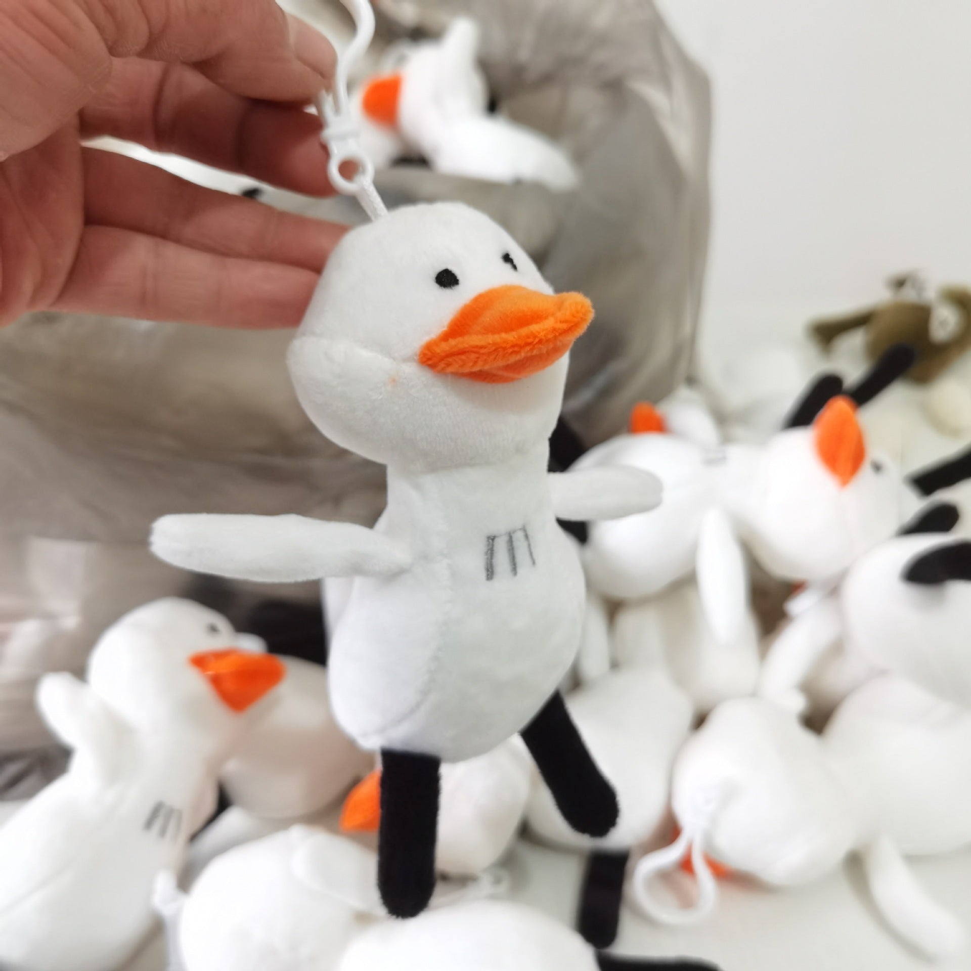 Plush Toy Black Leg Duck Giveaway Doll Doll 20cm Gift Bag Accessories Pendant Come On Duck