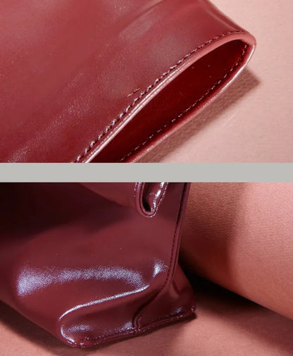 Large capacity women's handbag new trend simple rolled edge envelope bag fashionable temperament hand-held bag for women