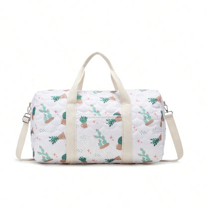 Embroidered Travel Bag Large Capacity Luggage Bag Lightweight Carry-on Handheld Shoulder Bag Boston Bag