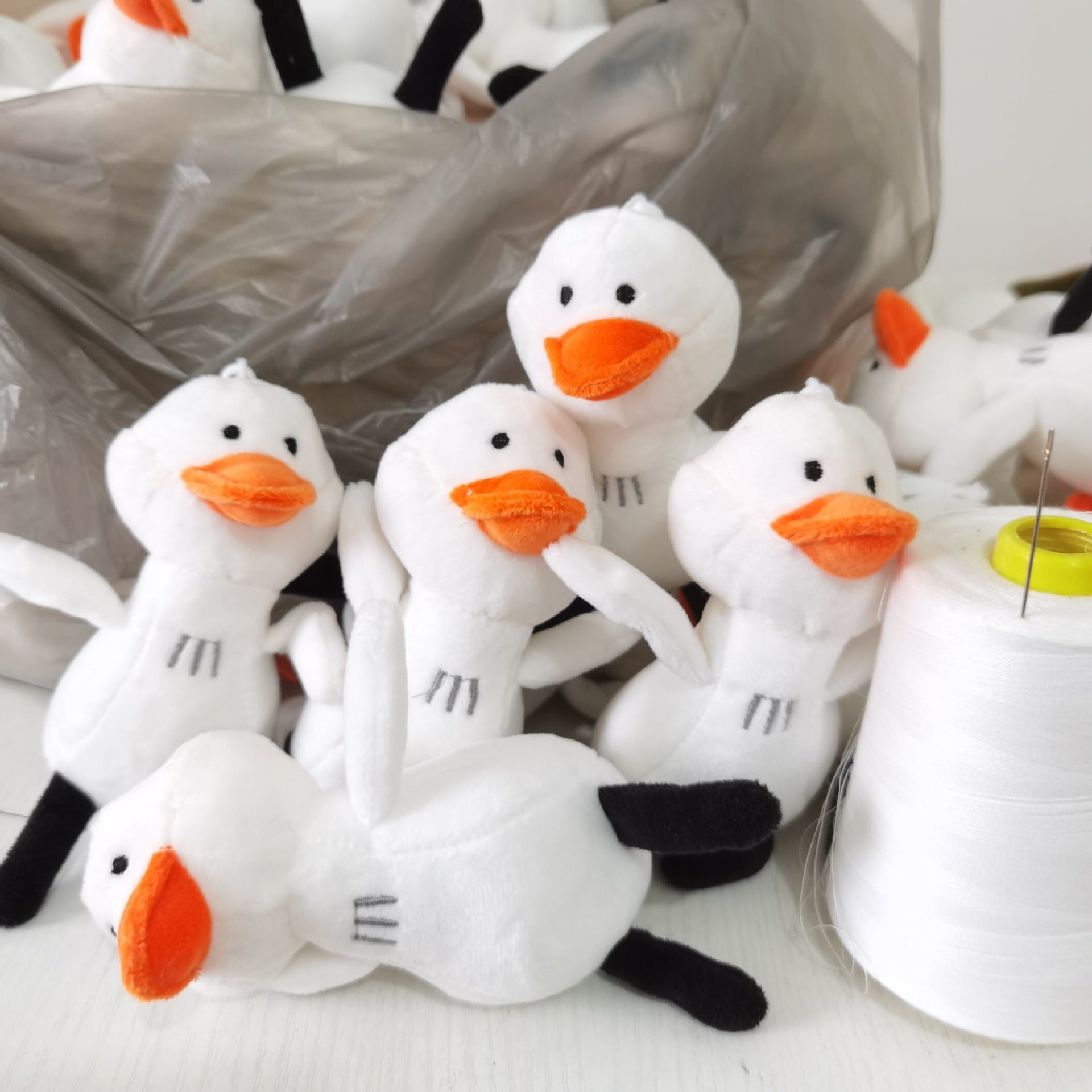 Plush Toy Black Leg Duck Giveaway Doll Doll 20cm Gift Bag Accessories Pendant Come On Duck