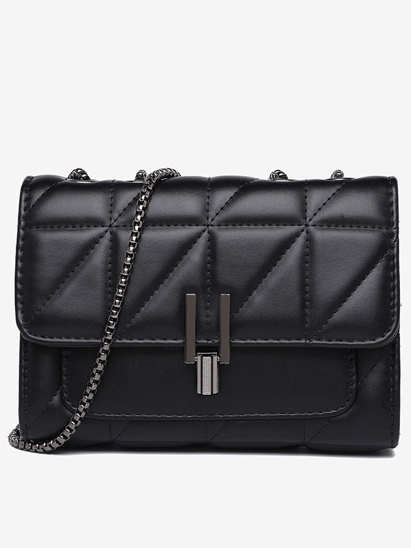 Diamond chain bag, one shoulder crossbody bag, fashionable and versatile, large capacity