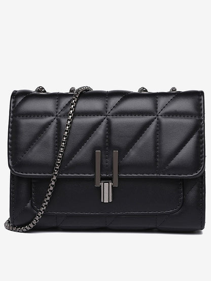 Diamond chain bag, one shoulder crossbody bag, fashionable and versatile, large capacity
