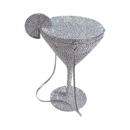 Cocktail Tall Cup Diamond studded Banquet Bag Handheld Women's Bag New