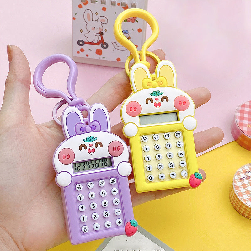 Creative Maze Game Computer Key Chain Ins Wind Cartoon Cute Girl Heart Student Bag Small Pendant