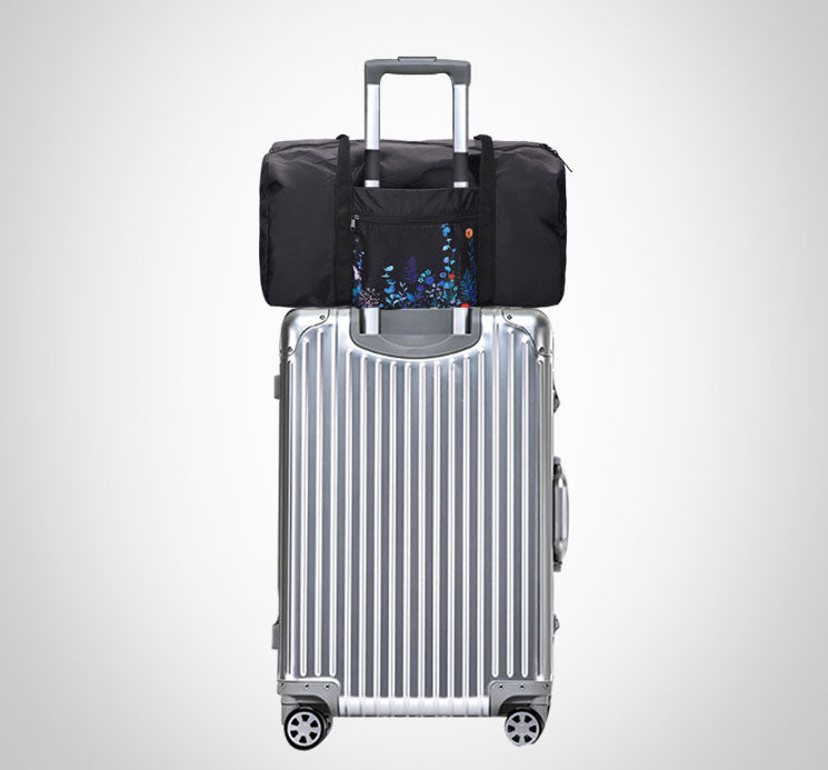 Large capacity folding one shoulder portable boarding storage bag can be set with trolley outdoor travel bag luggage storage bag