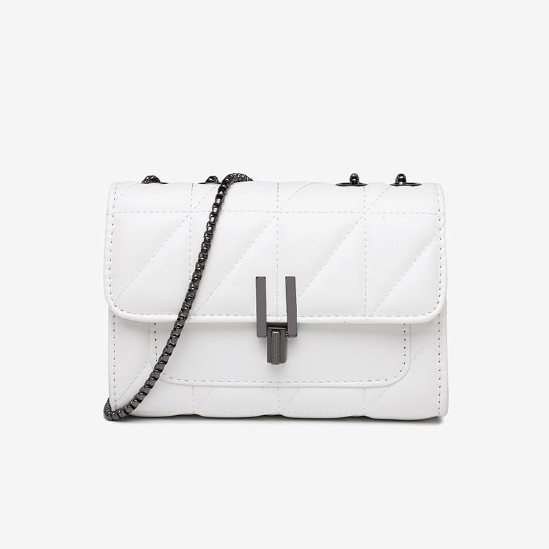Diamond chain bag, one shoulder crossbody bag, fashionable and versatile, large capacity