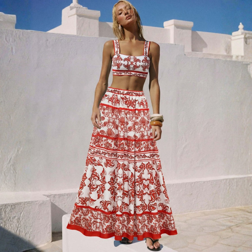High-Waisted Two-Piece Bikini Set for Women