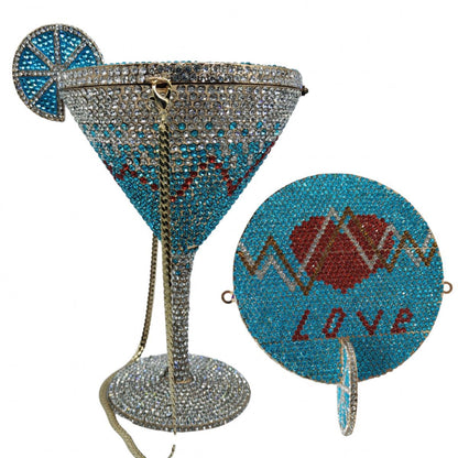 Cocktail Tall Cup Diamond studded Banquet Bag Handheld Women's Bag New