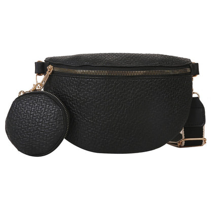 Minimalist chest bag for women's crossbody single shoulder diagonal cross waist bag