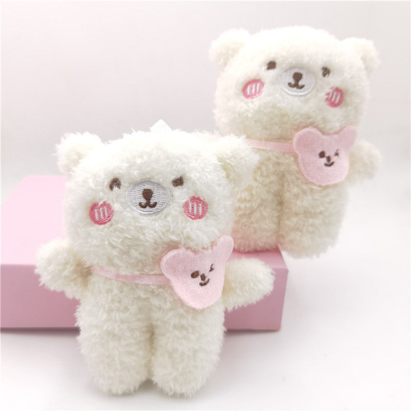 Cute Net Red Cute Bear Pendant Smiley Bear Plush Toy Doll Key Chain Bag Pendant