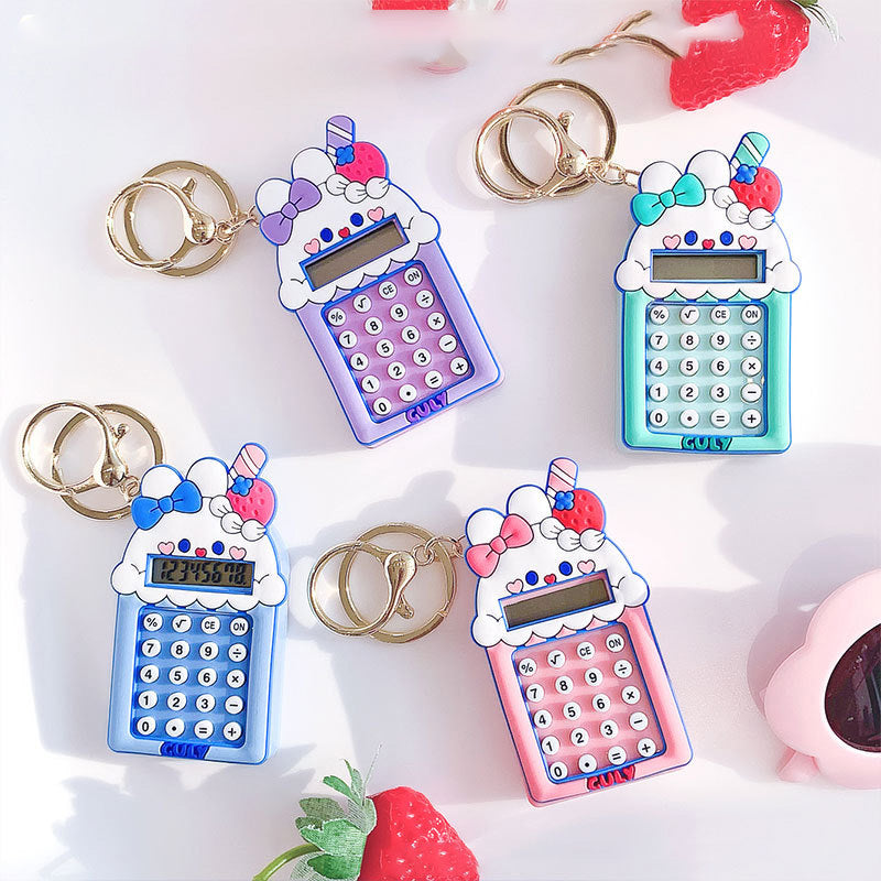 Creative Maze Game Computer Key Chain Ins Wind Cartoon Cute Girl Heart Student Bag Small Pendant