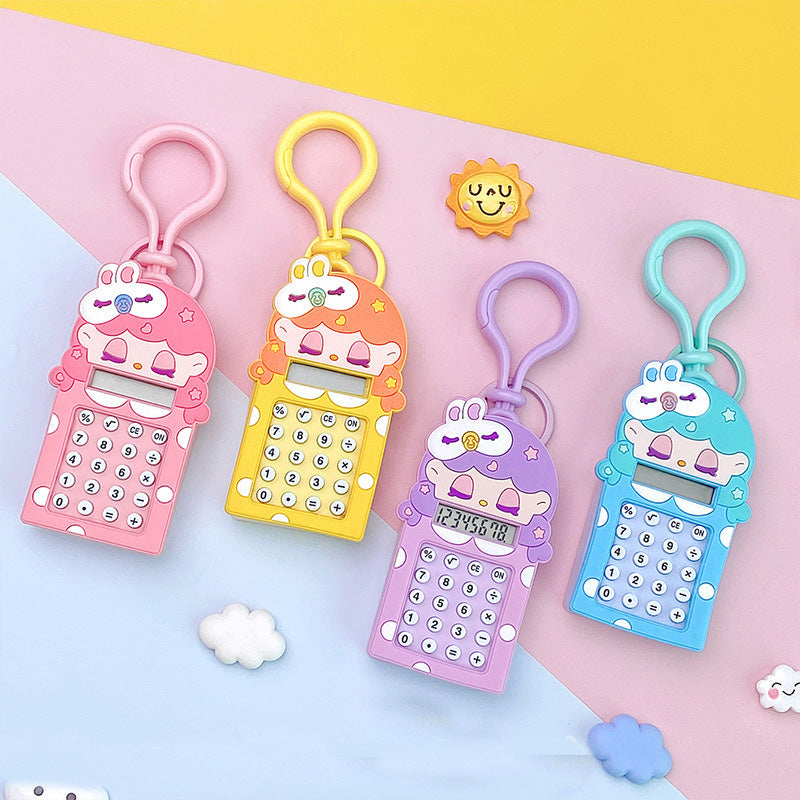 Creative Maze Game Computer Key Chain Ins Wind Cartoon Cute Girl Heart Student Bag Small Pendant