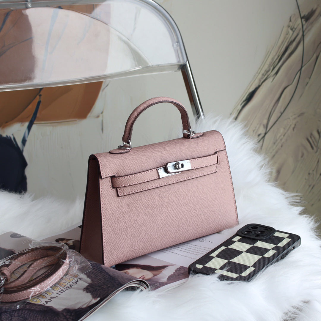 Aliexpress Hot-Selling Candy-Colored Kelly Bag, European and American Fashion Women's Handbag, High-End Single Shoulder Crossbody Bag for Women0