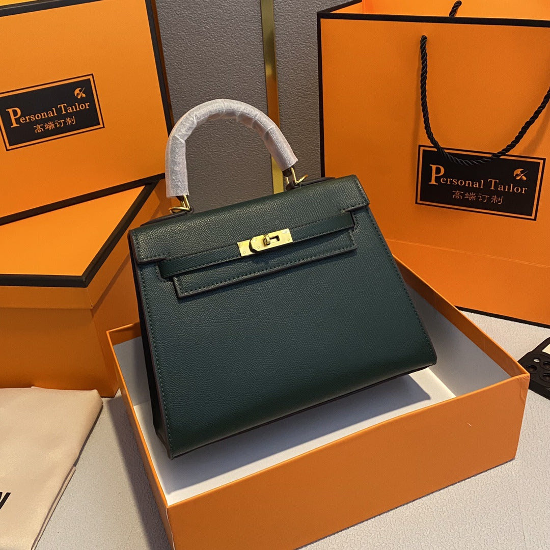 Aliexpress Hot-Selling Candy-Colored Kelly Bag, European and American Fashion Women's Handbag, High-End Single Shoulder Crossbody Bag for Women0