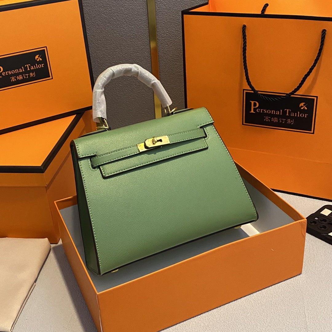 Aliexpress Hot-Selling Candy-Colored Kelly Bag, European and American Fashion Women's Handbag, High-End Single Shoulder Crossbody Bag for Women0
