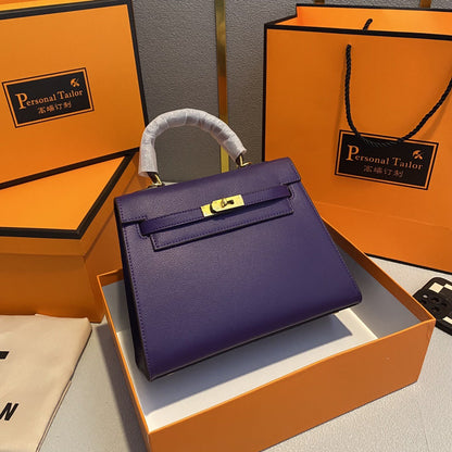 Aliexpress Hot-Selling Candy-Colored Kelly Bag, European and American Fashion Women's Handbag, High-End Single Shoulder Crossbody Bag for Women0
