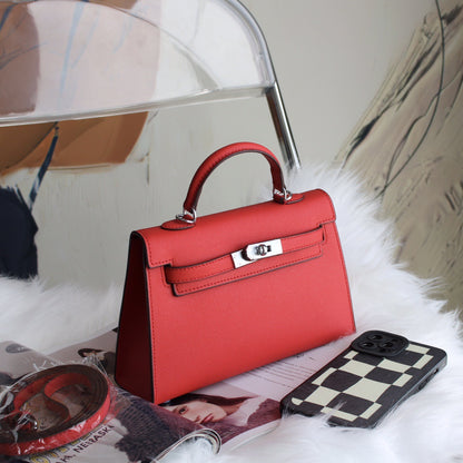 Aliexpress Hot-Selling Candy-Colored Kelly Bag, European and American Fashion Women's Handbag, High-End Single Shoulder Crossbody Bag for Women0
