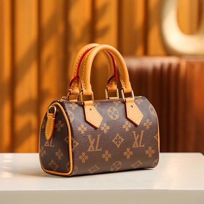 Nano Speedy  Bag V Genuine Leather Crossbody Bag