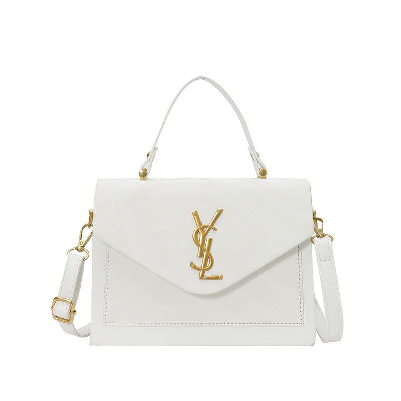 2025 New Women's Vintage Small Square Bag, Women's Shoulder Crossbody Commuter Messenger Bag, Trendy Letter Box Bag, Foreign Trade