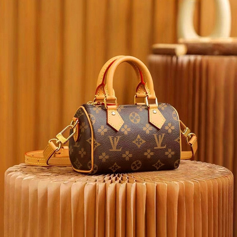 Nano Speedy  Bag V Genuine Leather Crossbody Bag