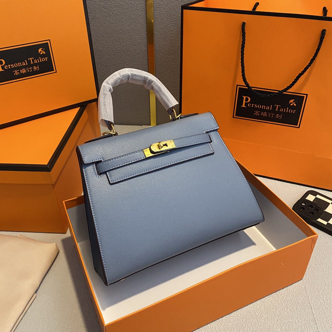 Aliexpress Hot-Selling Candy-Colored Kelly Bag, European and American Fashion Women's Handbag, High-End Single Shoulder Crossbody Bag for Women0