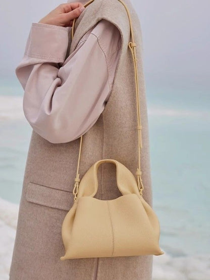 Polene Cloud Bag Niche Dumpling Bag 2025 New French European and American Retro High-End Satchel Crossbody Bag for Women