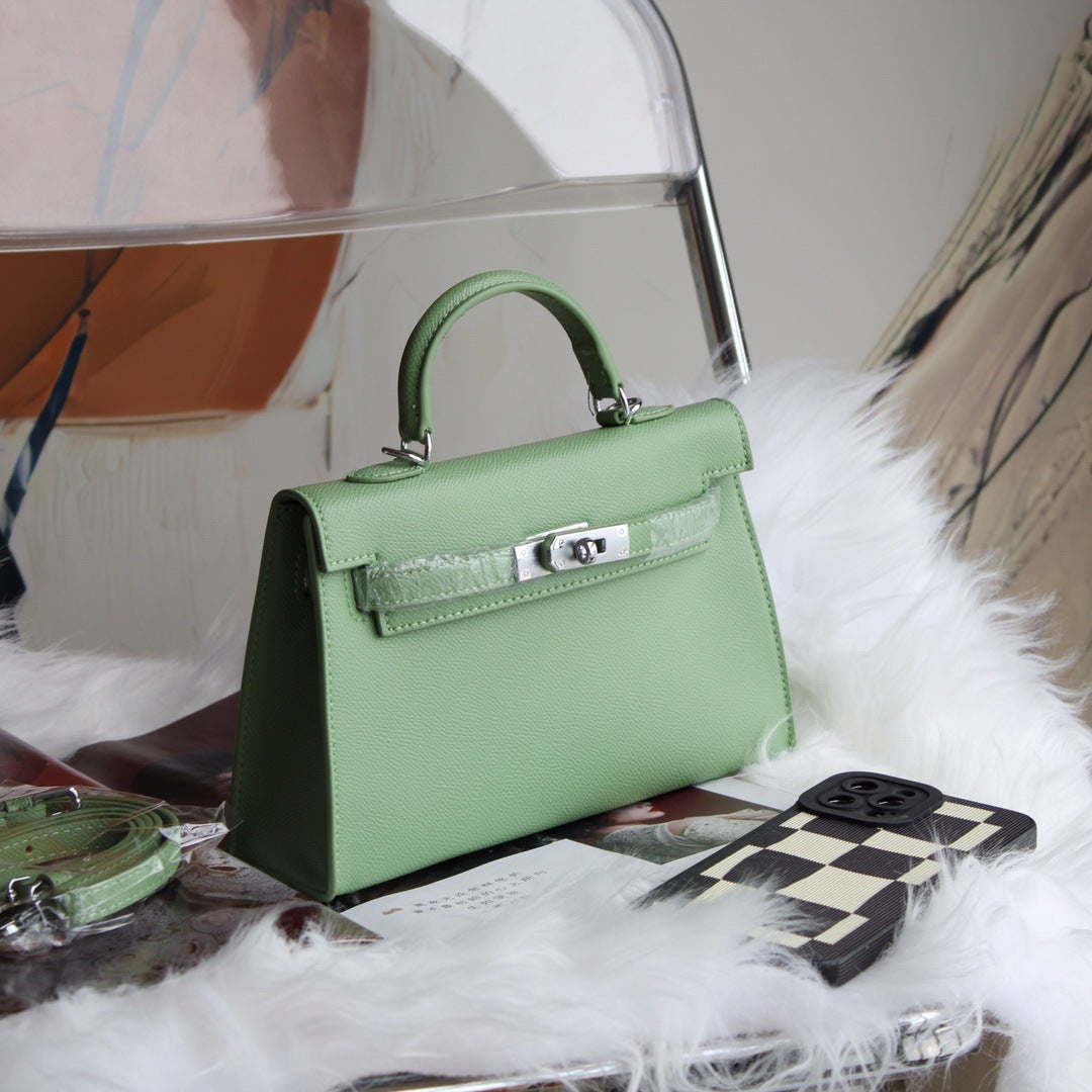 Aliexpress Hot-Selling Candy-Colored Kelly Bag, European and American Fashion Women's Handbag, High-End Single Shoulder Crossbody Bag for Women0