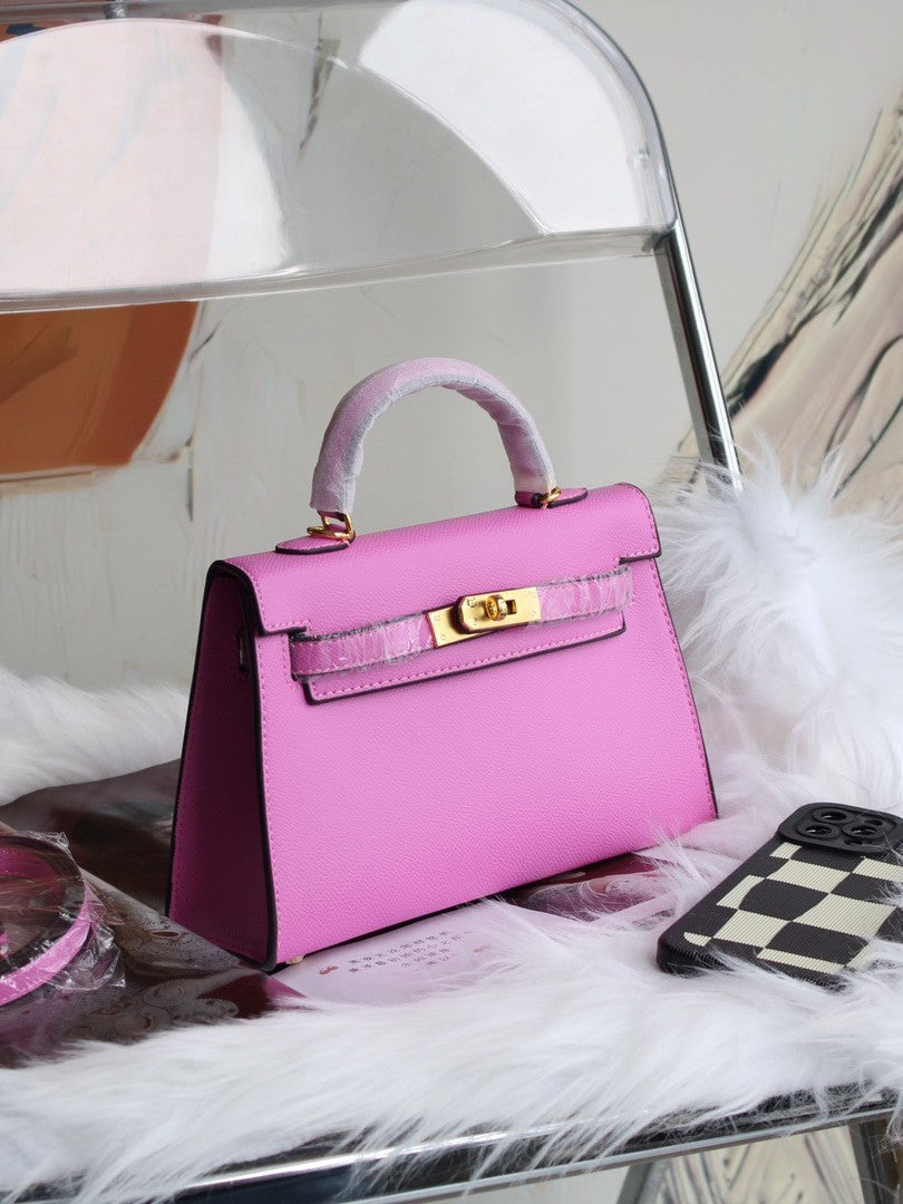Aliexpress Hot-Selling Candy-Colored Kelly Bag, European and American Fashion Women's Handbag, High-End Single Shoulder Crossbody Bag for Women0