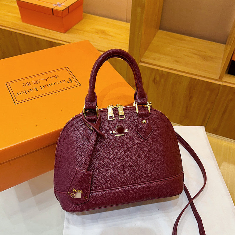 Foreign Trade Handbag 2025 Autumn and Winter New Cross-Border European and American Fashion Trend Women's Shoulder Crossbody Shell Bag New Model