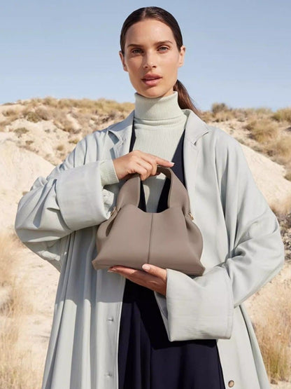 Polene Cloud Bag Niche Dumpling Bag 2025 New French European and American Retro High-End Satchel Crossbody Bag for Women