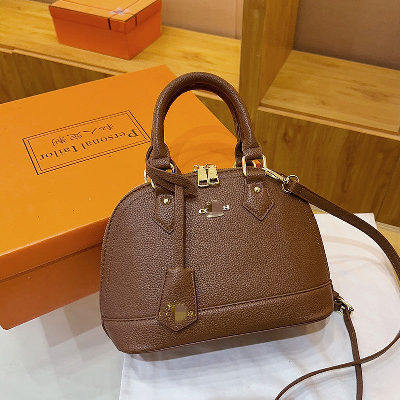 Foreign Trade Handbag 2025 Autumn and Winter New Cross-Border European and American Fashion Trend Women's Shoulder Crossbody Shell Bag New Model
