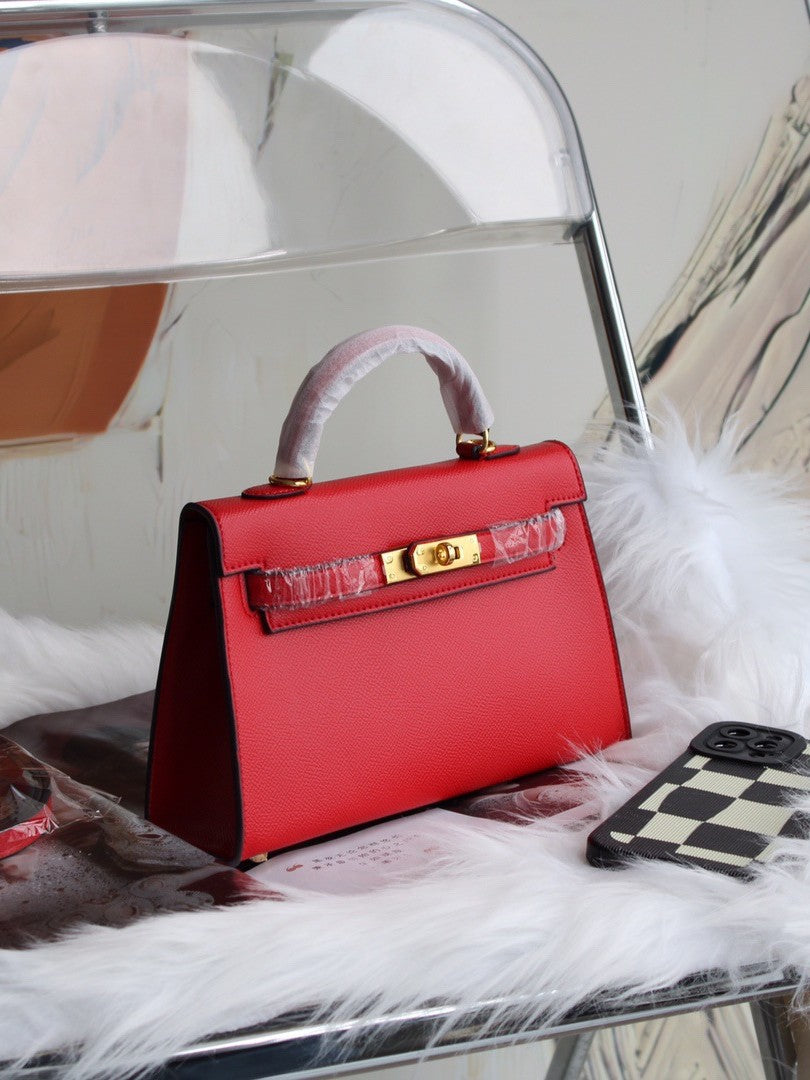 Aliexpress Hot-Selling Candy-Colored Kelly Bag, European and American Fashion Women's Handbag, High-End Single Shoulder Crossbody Bag for Women0