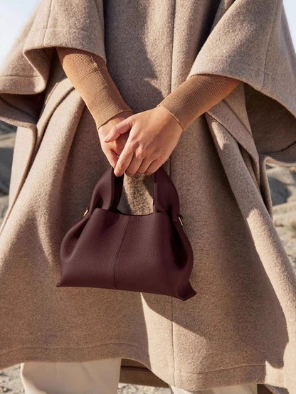 Polene Cloud Bag Niche Dumpling Bag 2025 New French European and American Retro High-End Satchel Crossbody Bag for Women