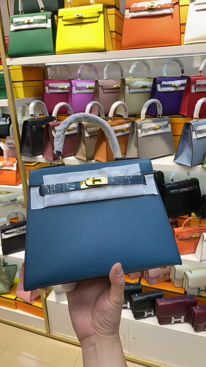 Aliexpress Hot-Selling Candy-Colored Kelly Bag, European and American Fashion Women's Handbag, High-End Single Shoulder Crossbody Bag for Women0