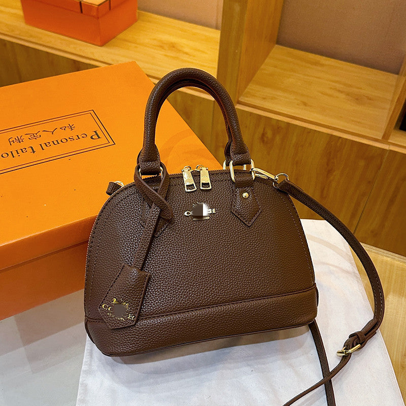 Foreign Trade Handbag 2025 Autumn and Winter New Cross-Border European and American Fashion Trend Women's Shoulder Crossbody Shell Bag New Model