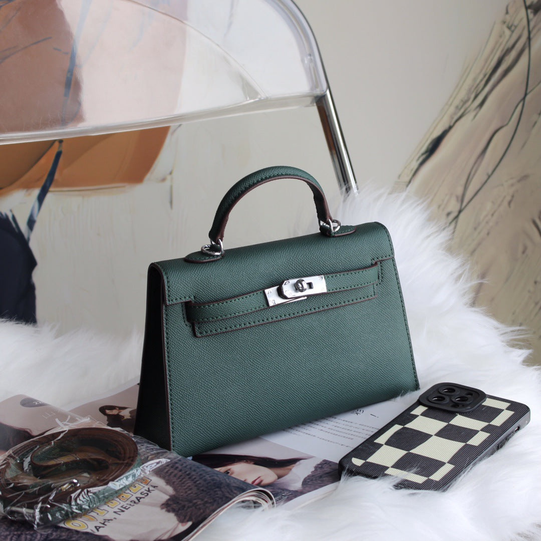 Aliexpress Hot-Selling Candy-Colored Kelly Bag, European and American Fashion Women's Handbag, High-End Single Shoulder Crossbody Bag for Women0