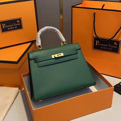 Aliexpress Hot-Selling Candy-Colored Kelly Bag, European and American Fashion Women's Handbag, High-End Single Shoulder Crossbody Bag for Women0